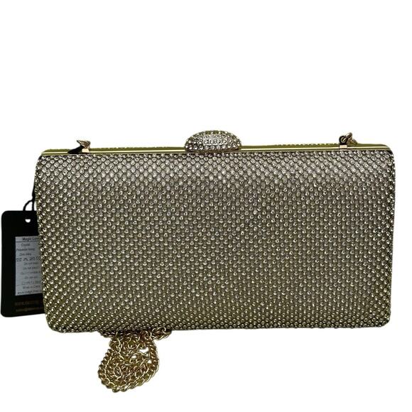 Gold Glamour Wristlet Clutch - Picture 4 of 16